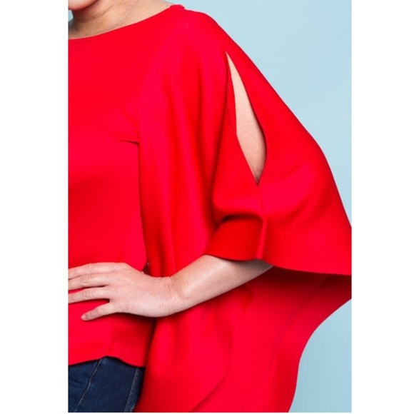 Plus Black Kimono Sleeve Fashion Top Blouse - Picture 8 of 8